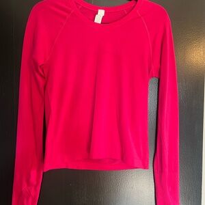 Women's Pink Long Sleeve Top